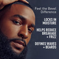 Bevel Beard Balm & Hair Pomade for Waves with Coconut Oil and Shea Butter, Locks in Moisture to Help Reduce Frizz and Breakage, Beard Care for