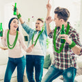 100PCS St Patricks Day Accessories, Green St. Patricks Day Beads Necklace, 33" Round Beads Irish Saint Patricks Necklaces Costume Bulk, Parade