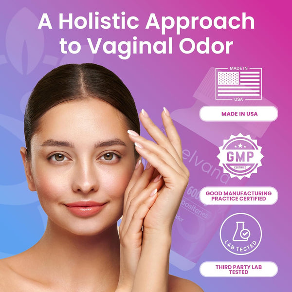 Pelvana Boric Acid Suppositories for Women 30 Count for Vaginal Odor - Third-Party Lab Verified & Bottled in the USA