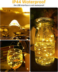 Blingstar USB Powered Fairy Lights, 2 Pack 33Ft 100 LED, Flexible Silver Wire, Mini String Lights for Christmas Tree/Bedroom/Camping/Holiday