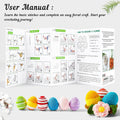 103 PCS Crochet Kit with Crochet Hooks Yarn Set, Premium Bundle Includes 1650 Yards Acrylic Yarn Skeins Balls, Needles, Accessories, Bag, Ideal