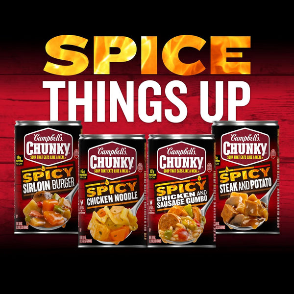 Campbell's Chunky Soup, Spicy Chicken Quesadilla Soup, 18.8 oz Can Spicy Chicken Quesadilla 18.8 Ounce (Pack of 1)