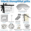 Get Well Soon Gift Baskets for Women | Feel Better Self Care Package, Thinking of You Sympathy, After Surgery, Unique Luxury Gift Set, Monochrome