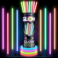 JOYIN 144 Pcs 8" Glow sticks Bulk Party Favors Pack, Neon Glow in the Dark Party Supplies, Light Up Necklaces and Bracelets with Connectors,