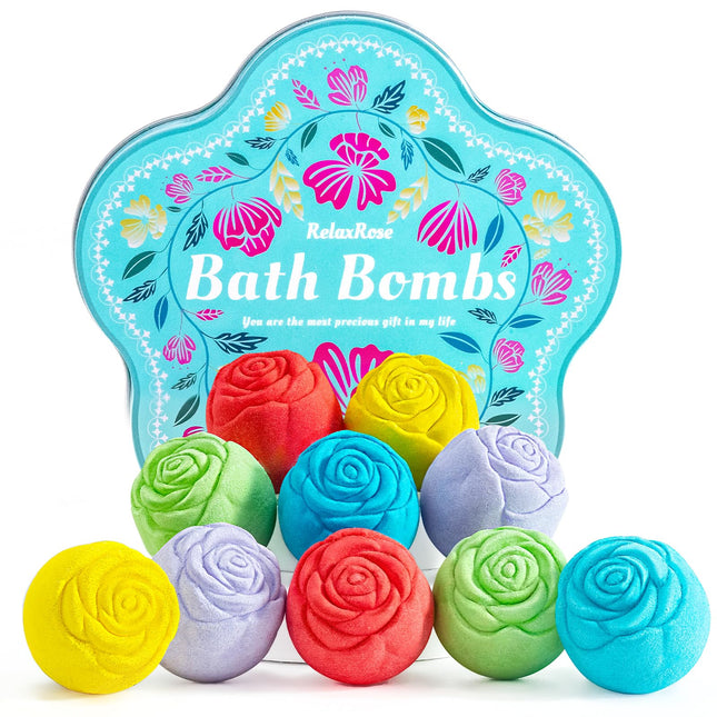 Bath Bomb Gift Set for Women Ã¢ÂÂ 10 Pack Handmade with Natural Essential Oils