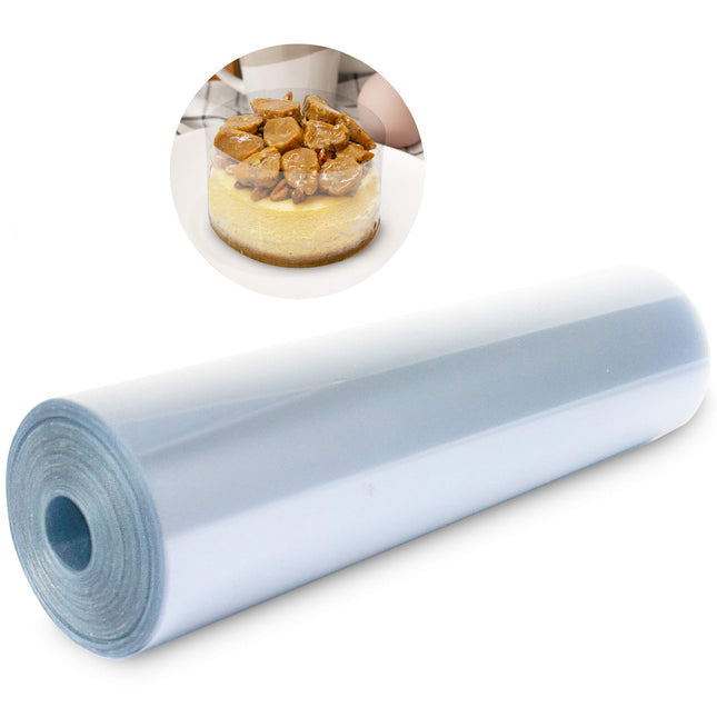Cake Collar 8 X 600 in (50Ft) - Acetate Roll - Acetate Sheets for Baking - Cake 