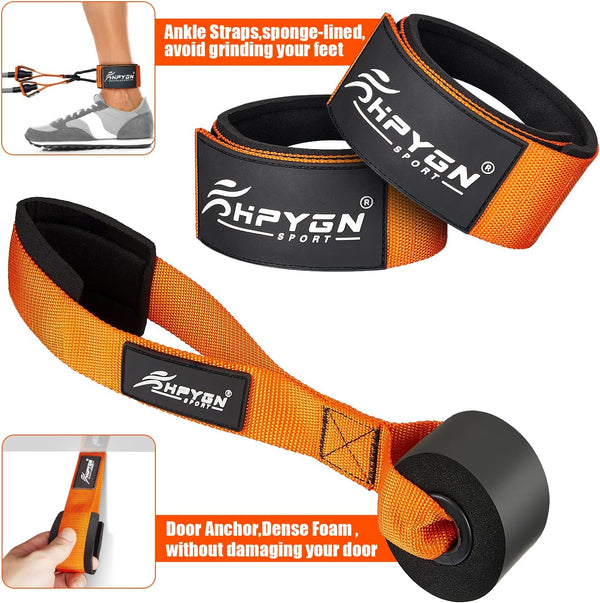 Resistance Bands, Heavy Exercise Bands with Handles, Fitness Bands Set for Working Out, Workout Bands for Men, Weight Bands for Muscle Training,