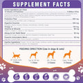 Probiotics for Dogs, Freeze-Dried Dog Probiotics and Digestive Enzymes, plus Omega-3 for Itchy Skin, 3-In-1 Prebiotics for Digestive Health, Dog