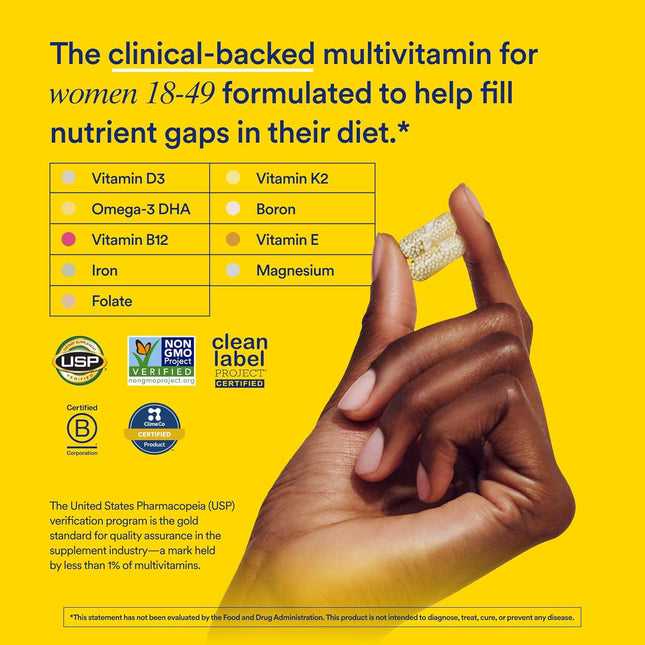 Ritual Multivitamin for Women 18+ with Vitamin D3 for Immune Support*, Vegan Ome