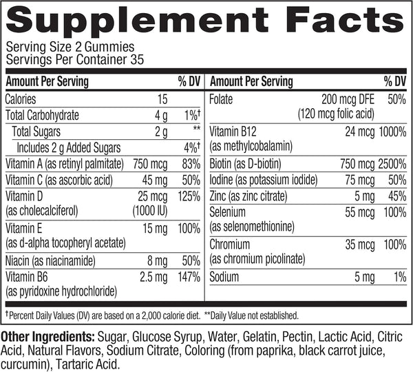 OLLY Teen Girl Multi Gummy, Healthy Skin and Immune Support*- 70 Count 70 Count (Pack of 1)
