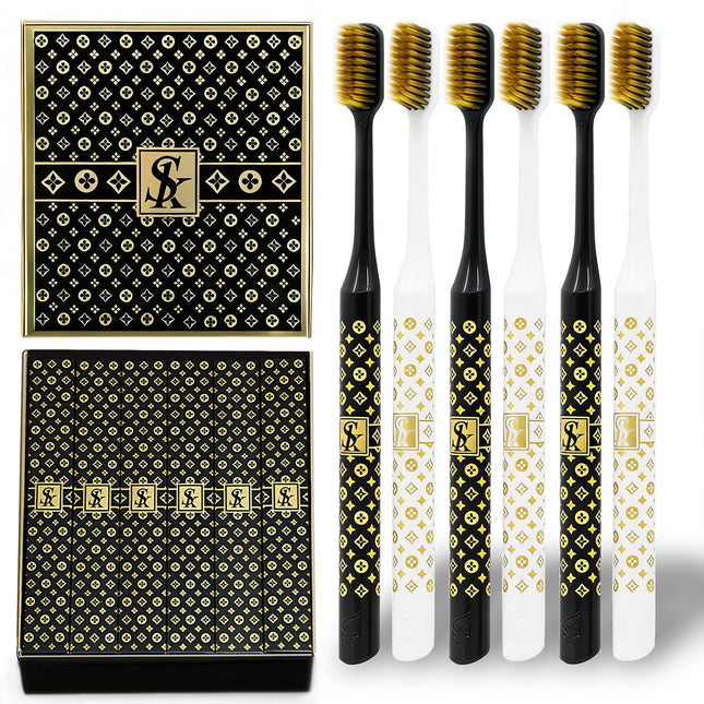 Adult Extra Soft Bristles Toothbrush Nano Manual Toothbrush for Sensitive Teeth and Receding Gums Plaque Remover BPA Fre