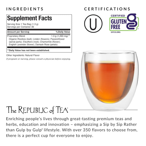 The Republic of Tea, Get Relaxed No.14 Tea for Relieving Stress Tea, 36-Count