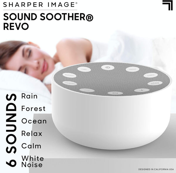 Sharper Image® Relax & Rejuvenate Bundle – Acupressure Mat & Pillow Set with White Noise Sound Machine, Ideal for Stress Relief, Pain Management & Restful Sleep