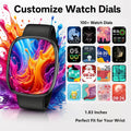 Fitness Tracker Watch with Heart Rate, Activity Tracker, Pedometer Watch Black