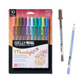 SAKURA Gelly Roll Moonlight 10 Gel Pens - Bold Ink Pen for Journaling, Art, Calligraphy, or Drawing - Assorted Earth & Jewel Tone Ink - Bold Line