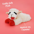 Multipet Lamb Chop Dog Plush Toy - Squeaky Toy for All Dogs - Extra Soft Plush - Stuffed Animal Dog Toy for Cuddling & Playing - Cute Pet Toy (6",