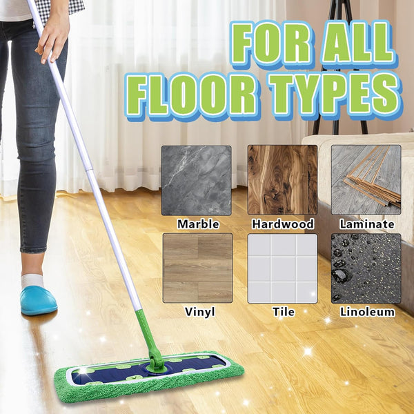 XL Mop Pads Compatible with Swiffer XL Dry Sweeping Cloths, Reusable Wet Pads Refill X-Large Size Fits for Swiffer XL Wet Pads Refills -For