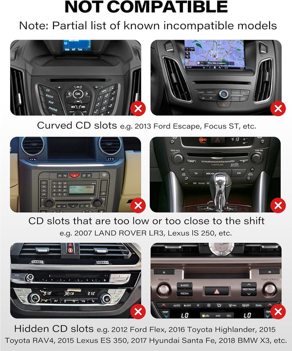 1Zero for Magsafe CD Phone Holder for Car [17 Strong Magnets] Magnetic CD Player Phone Mount, Hollow Socket CD Slot Phone Mount for iPhone 17 16