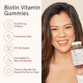 iRestore Biotin Gummies 10,000 mcg - 3 Natural Fruit Flavors, Hair Vitamins Multi Supplement for Hair Skin and Nails for Women & Men, 60 Vegan