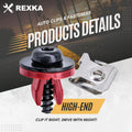Rexka 10 Sets T30 Engine Splash Shield Guard Undertray Cover Screws Bolt Nut Clip Kit Compatible with Ford Focus Fusion Escape Explorer C-Max