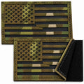 U-LIAN 2x3.15 Inch IR Infrared US USA American Flag Patch Tactical Vest Patch Hook-Fastener Backing (Forward+Reversed) IR-Camo2pc
