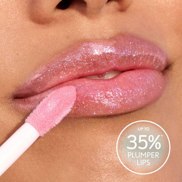 Covergirl Clean Fresh Yummy Plumper Lip Gloss, 800 Minter Is Coming, Plumper Gloss, Shiny, Vegan Formula, Easy to Apply, Minty Flavor, 0.33oz