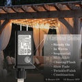 LED Net Lights, 270L 10×10 FT Outdoor Mesh Lights for patio, Pergolas 270LED 10×10FT Net lights Connectable