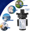 Water Pressure Diaphragm Pump Industrial 115V 4 GPM 45 PSI, Self Priming Water Booster Pump with Power Plug, Fittings Strainer Filter for Kitchen