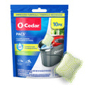 O-Cedar PACS Hard Floor Cleaner, Crisp Citrus Scent 10 Count (1-Pack) | Made with Naturally-Derived Ingredients | Safe to Use on All Hard Floors |