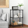 M MZG 450 lbs Steel Storage Shelving 3-Tier Utility Shelving Unit Steel Organizer Wire Rack for Home,Kitchen,Office (11.8" D x 17.7" W x 26.3" H)
