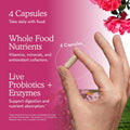 Garden of Life Vitamin Code Women's Multivitamin with Iron and Folate – Whole Food Women’s Vitamins with Probiotics, Digestive Enzymes, Immune