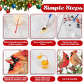 Christmas Paint by Numbers Kit for Adults Cardinal Paint by Number for Adults Beginner, Cardinal Paint by Numbers Art Supplies for Gift Home Wall