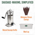 LEM Products Backwoods Reduced Sodium Summer Sausage Cured Sausage Seasoning, Ideal for Wild Game, Seasons Up to 5 Pounds of Meat, 4.1 Ounce
