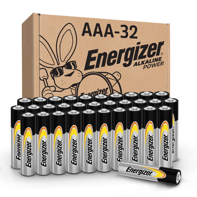 Energizer Alkaline Power AAA Batteries, 32 Count, Long-Lasting Triple A Batteries, Suitable for Everyday Electronics and