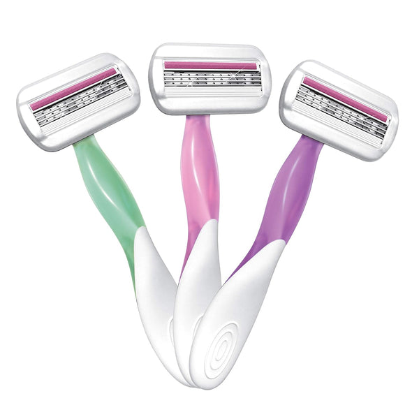 BIC Soleil Glow Razors, 3 Count Silver 3 Count (Pack of 1)