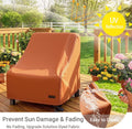 NettyPro Patio Chair Covers for Outdoor Furniture 4 Pack, Waterproof Heavy Duty Lawn Patio Furniture Cover Deep Seat Dining Chair Covers High