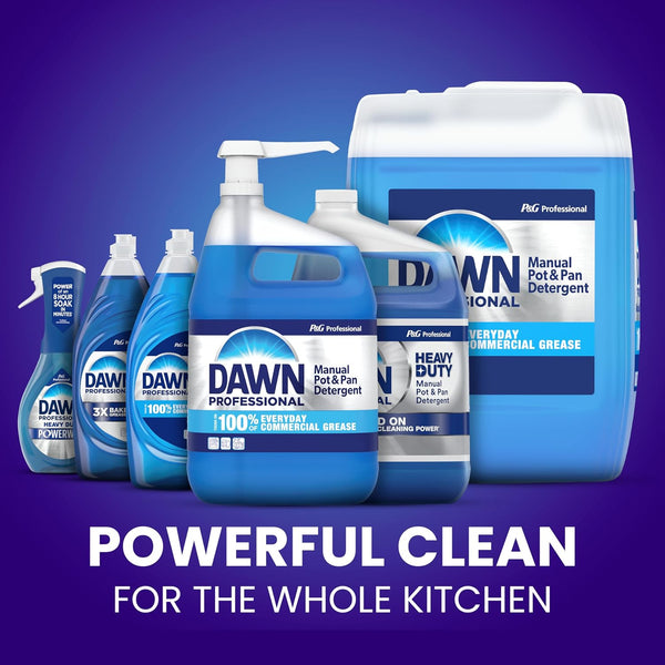 Dawn PRO Manual Pot and Pan Detergent, Dish Soap Liquid for Dishwashing by Hand, Bulk Concentrate for Commercial Use, 5 gal 640 Fl Oz (Pack of 1)