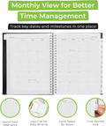 Walldeca 2025 Annual Weekly Planner, Weekly & Monthly Planner, Jan 2025 - Dec 2025 | Flexible Cover, Notes Pages, Twin-Wire Binding (2025 (8 X