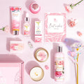 Gifts for Women, Happy Birthday Gifts for Women, Mothers Bath and Body Gift for Woman with Unique Rose Self Care Gift, Home Spa Gift Basket for