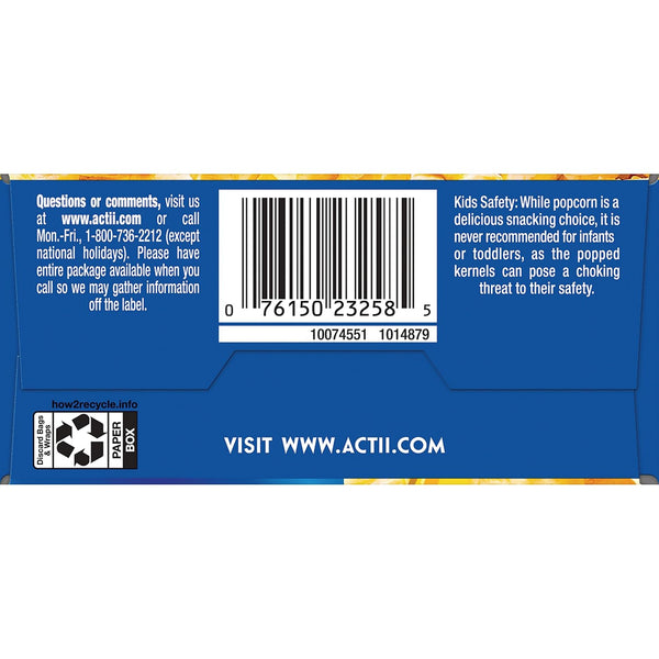 Act II Butter Lovers Microwave Popcorn, 2.75 oz., 3-Count Bags Butter 8.25 Ounce (Pack of 1)