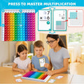 JoyCat Multiplication Flash Cards + Chart- 156 Hole Punched Math Game Flashcards for Kids Ages 8 and Up, Times Table Manipulatives for