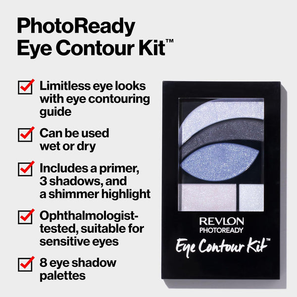 Revlon Eyeshadow Paette, Photoready Eye Makeup, Creamy Pigmented in Blendable Matte & Shimmer Finishes 523 Rustic, 0.01 Oz