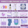 Spa Gift Baskets for Women - Spring Bath and Body Works Set, Relaxing Sympathy Box for Mom, Sister, Wife, Lover Purple