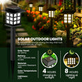 GIGALUMI Solar Outdoor Lights,12 Pack LED Solar Lights Outdoor Waterproof, Solar Walkway Lights Maintain 10 Hours of Lighting for Your Garden,