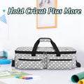 LUXJA Carrying Bag Compatible with Cricut Explore Air and Maker, Gray Dots | Tote Bag Compatible with Cricut Explore Air, Silhouette Cameo 4 and