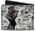 Buckle-Down Wallet Joker Brilliant-twisted-insane-mad Psycho Pose/cards Accessory 4.0" x 3.5" Multicolor