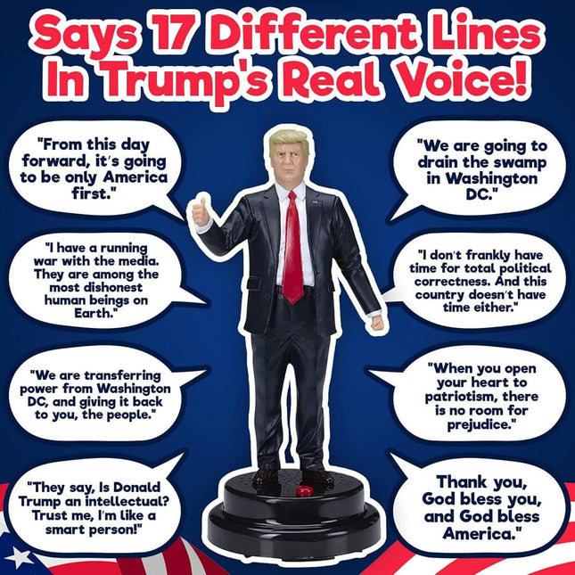 Talking Donald Trump Figure Speaks Multiple Lines in Donalds Real Voice - Trump 