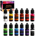 12 Colors Epoxy Resin Color Dye Colorant Liquid Epoxy Resin Pigment,10ml Each,Translucent 12 Colors Vivid