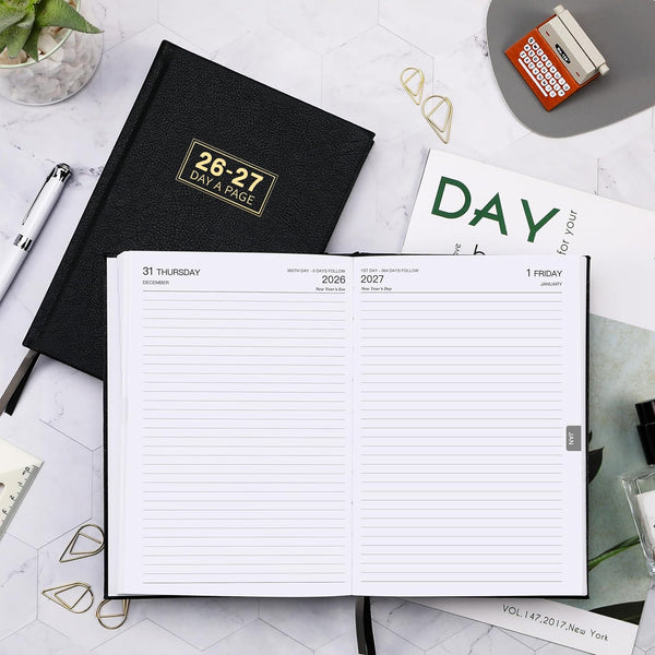 Daily Planner 2025-2026 - Daily Planner 2025-2026 One Page per Day, Full Page per Day, Jul 2025 - Jun 2026, 5.8" X 8.4", Agenda for 365 Days