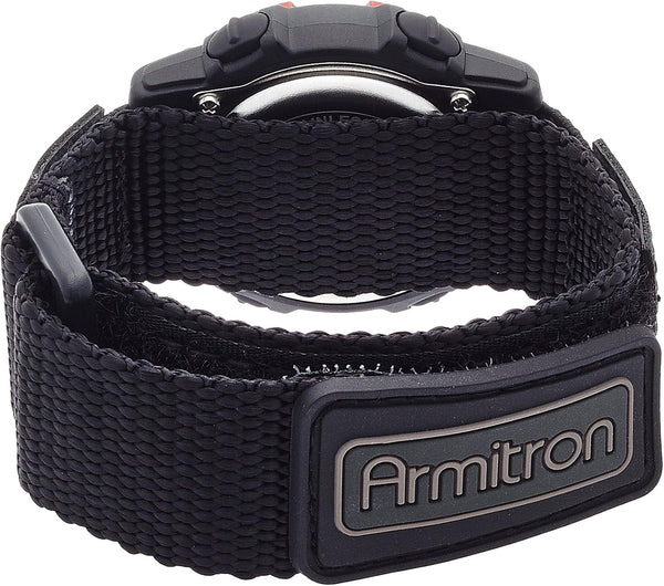 Armitron Sport Unisex Digital Chronograph Nylon Strap Watch, 45-7004 Red